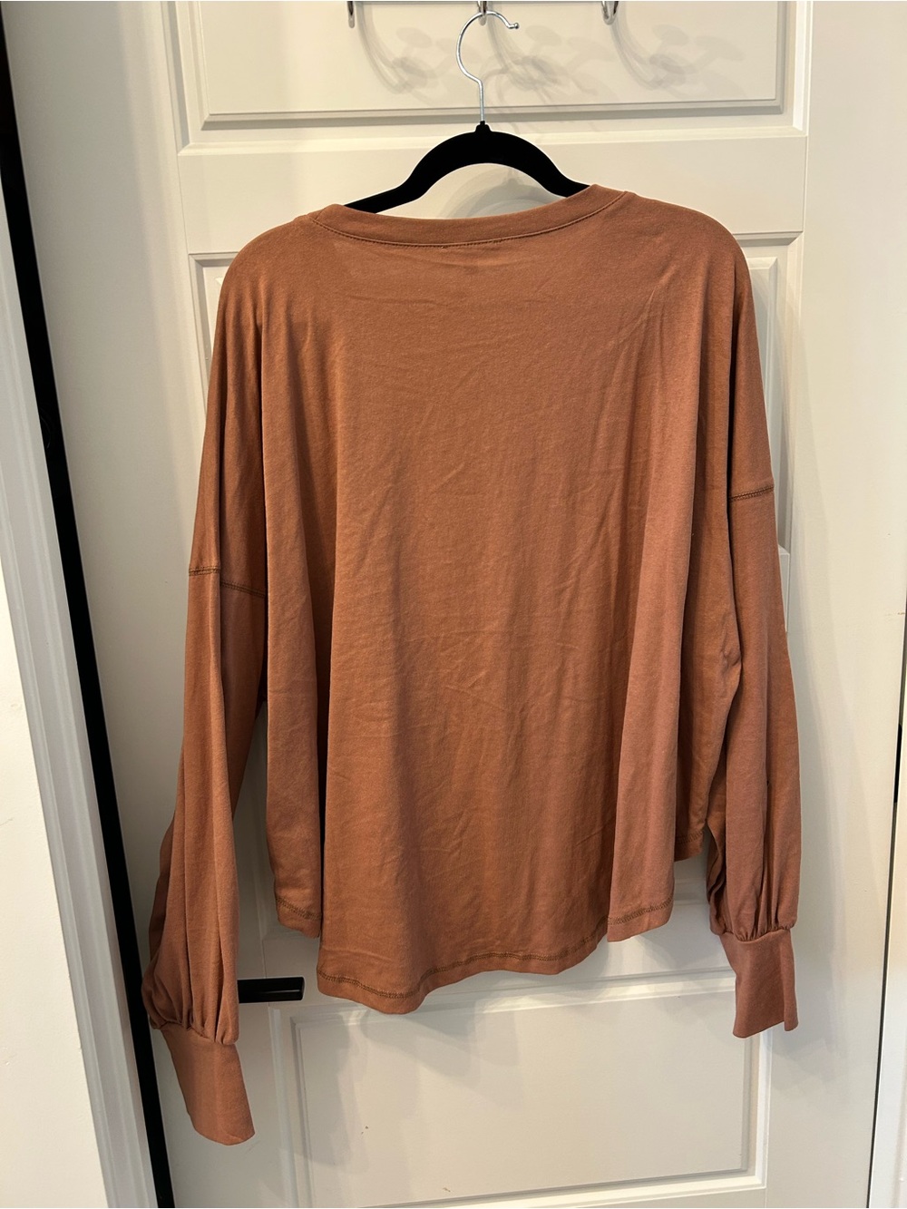Easel Star Appliqué Pullover Sweatshirt - Rust - Picture 7 of 7